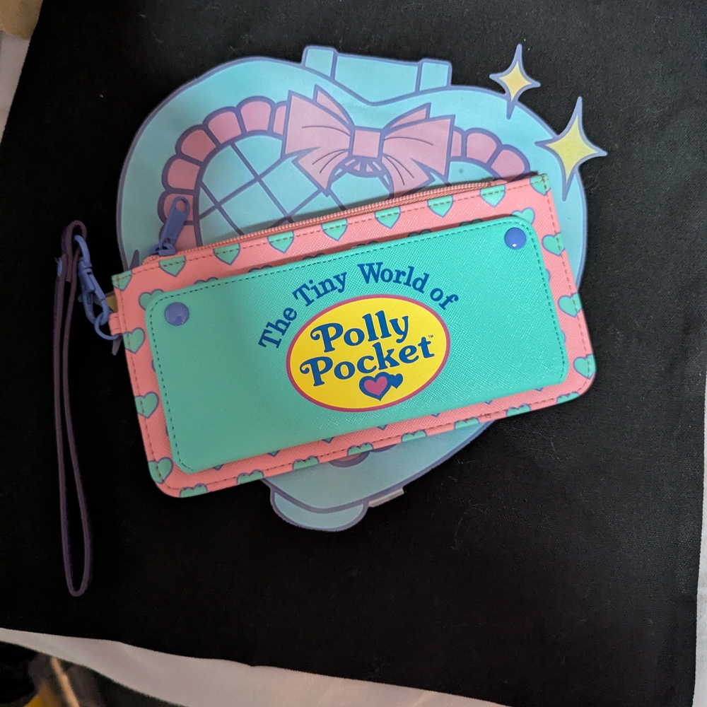 Polly Pocket Black Tote Bag And Matching Wallet